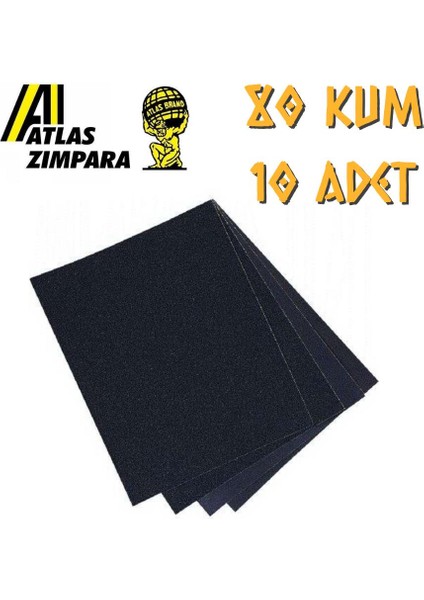 188 Su Zımparası 80 Kum - 10 Adet