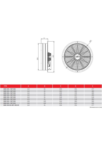 Bst 400 150W 4500M3/H Trifaze Sanayi Tipi Aspiratör