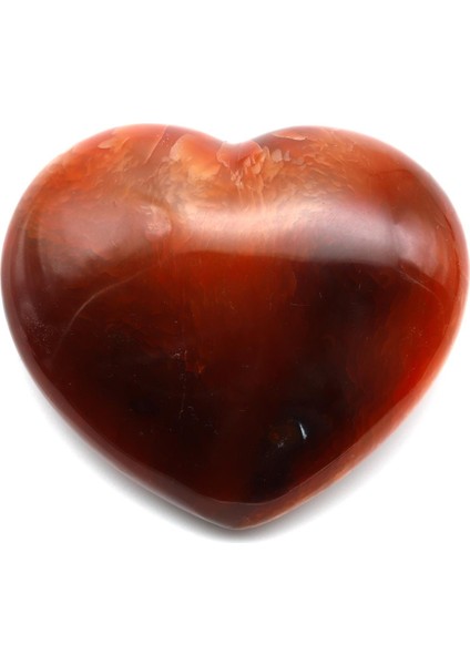 Akik Doğal Taş Kalp Model Parça