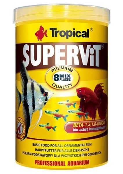 Süpervit Granulat Omnivor Granül Balık Yemi 100 ML