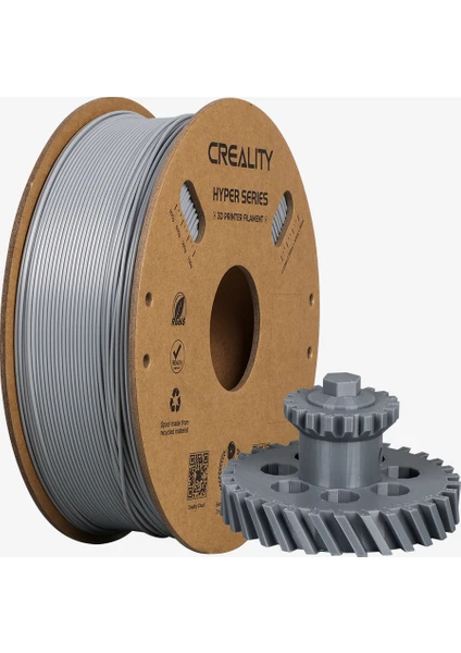 Hyper Abs Filament Gri 1.75MM 1kg Standart