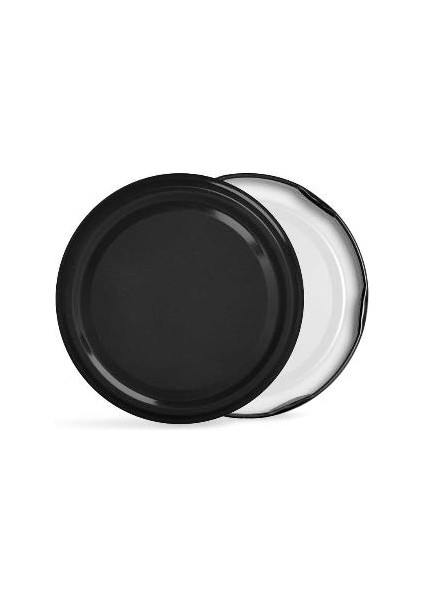 20'li 63 mm Siyah Kavanoz Kapakları