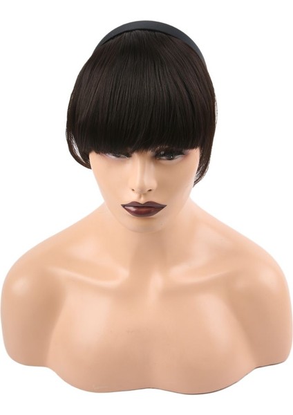 Taçlı Fiber Sentetik Perçem - Kahverengi