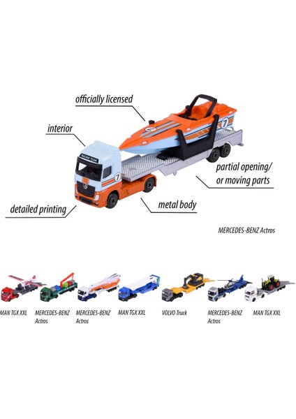 Transporter Volvo Truck & Excavator modelleri