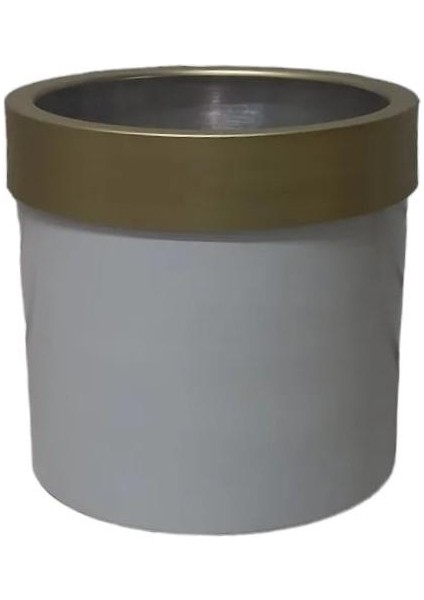 Gold Kemerli Beyaz Darbuka Saksı