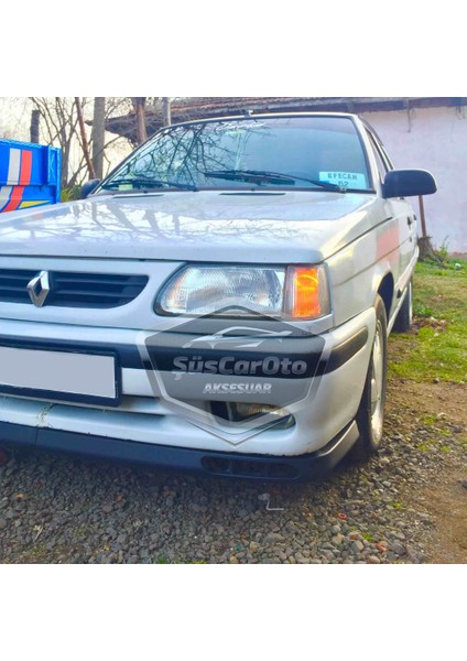 Renault 9-11 Broadway Fairway Uyumlu Üniversal Laguna Lip Esnek Ön Lip 2 Parça Tampon Altı Dil Karlık Ön Ek