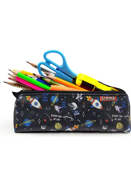 Kalem Kutusu Astronot Uzay Astronaut Üçgen Kalemkutu Jumbo Vegan Deri Kalemlik modelleri