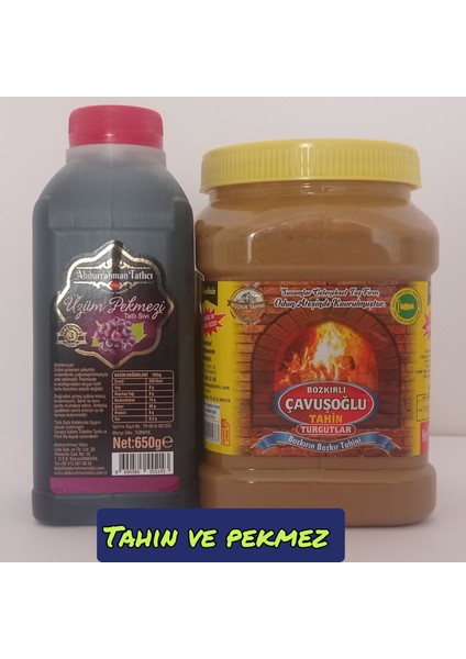 Üzüm Pekmezi 650G Çavuşoğlu Tahin 930G