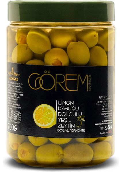 Limon Kabuğu Dolgulu Yeşil Zeytin fiyatları