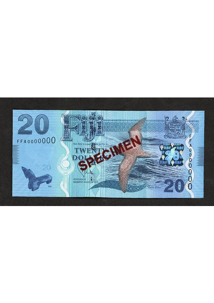 Fıjı 20 Dollar 2013 Specımen Unc Çil Banknot