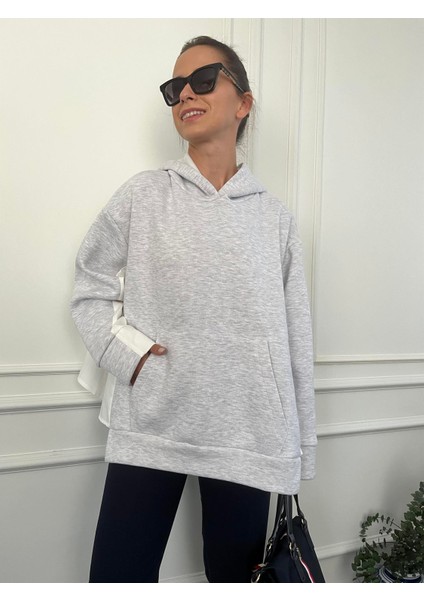 Gömlek Detaylı Gri Sweat fırsatları