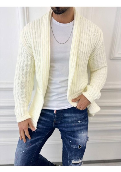 Hırka Kalın Örgü Şal Yaka Cepli Panço Triko Hırka fiyatları