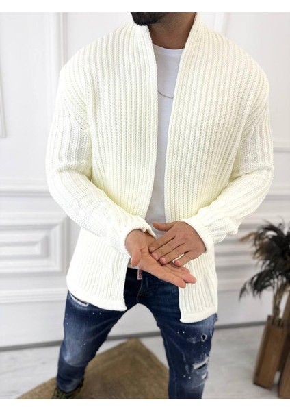 Hırka Kalın Örgü Şal Yaka Cepli Panço Triko Hırka modelleri