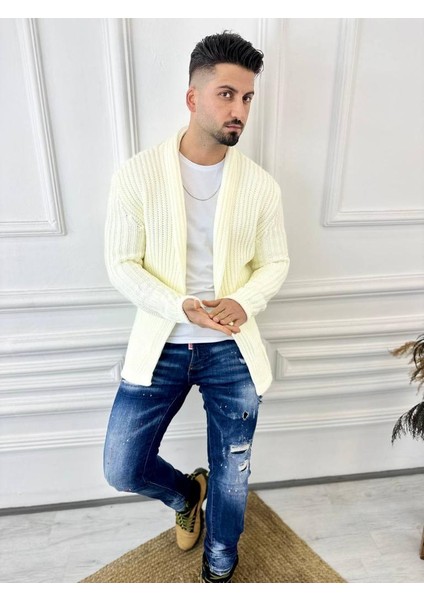 Hırka Kalın Örgü Şal Yaka Cepli Panço Triko Hırka indirimleri