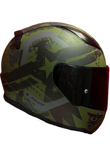 Rapıd 2 Race Thunder Bırds Mat Yeşil-Siyah-Gri Kask fırsatları