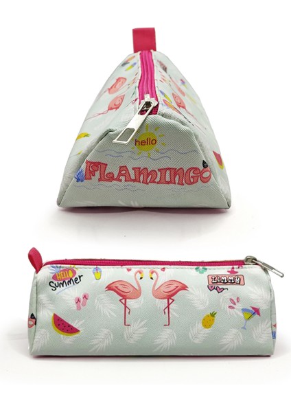 Kalem Kutusu Flamingo Kuğu Üçgen Kalemkutu Jumbo Vegan Deri Kalemlik fiyatları