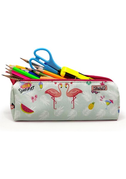 Kalem Kutusu Flamingo Kuğu Üçgen Kalemkutu Jumbo Vegan Deri Kalemlik modelleri