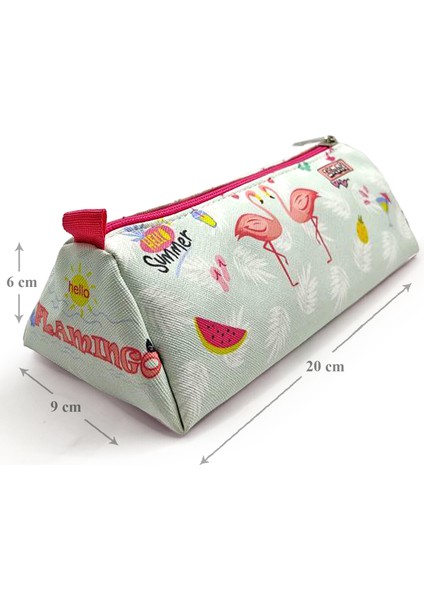 Kalem Kutusu Flamingo Kuğu Üçgen Kalemkutu Jumbo Vegan Deri Kalemlik fırsatları