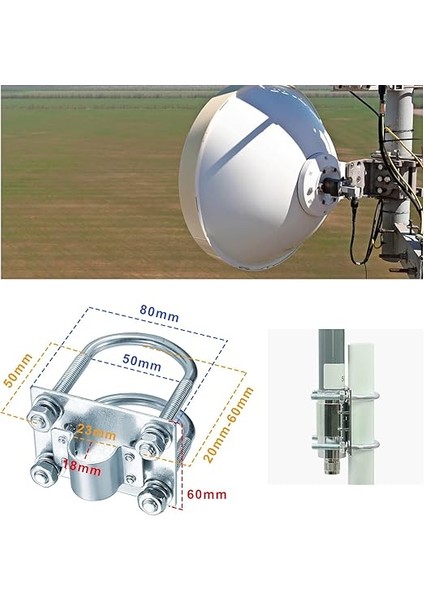 Anten Bağlama Aparatı Bracket 18-24MM fiyatları