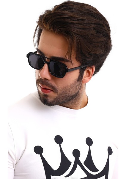 Unisex Siyah Vintage Kemik Güneş Gözlüğü fırsatları