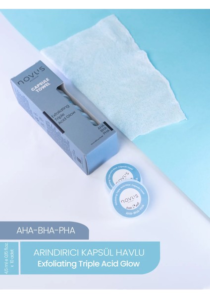 Exclusive Aha Bha Pha Exfoliating Triple Acid Glow Arındırıcı-Gözenek Sıkılaştırıcı Yüz Tem. Mendili 10 Ad