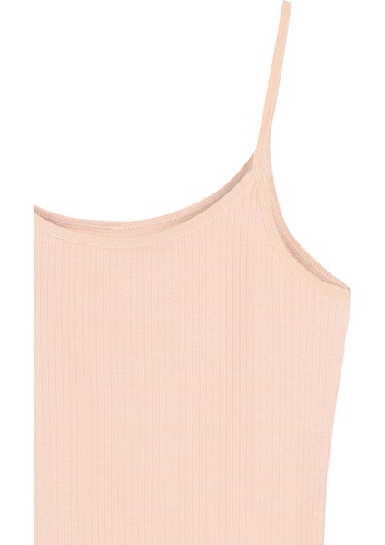 Pamuklu Ince Askılı Fitilli Kadın Atlet modelleri