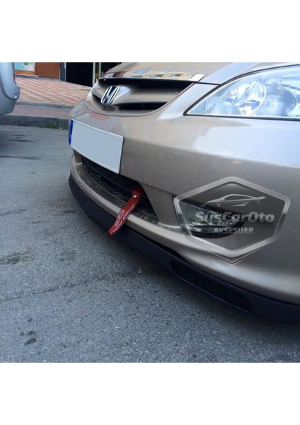 Honda Civic Vtec2 2001-2006 Uyumlu Üniversal Laguna Lip Esnek Ön Lip 2 Parça Tampon Altı Dil Karlık Ön Ek modelleri