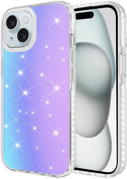 Apple iPhone 15 Kılıf Parlak Renk Geçişli Velle Kapak
