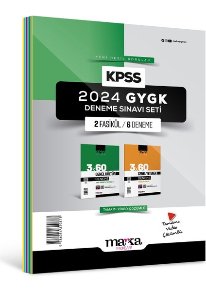 2025 KPSS Genel Yetenek Genel Kültür Deneme Sınavı Seti 2 Fasikül 6 Deneme