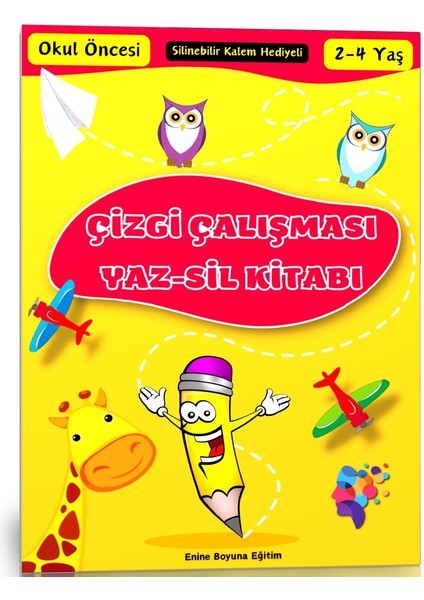 Çizgi Çalışması Yaz - Sil Kitabı