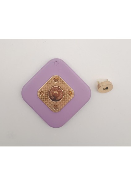 7 cm Kare Akrilikli Lila Renk Light Gold Mıknatıslı Kilit modelleri