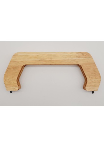 22 cm Ahşap Çanta Bursu Ham Doğal Renk