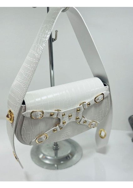 Kroko Desen Özel Kilit Sistemli Kadın Omuz Çantası fırsatları