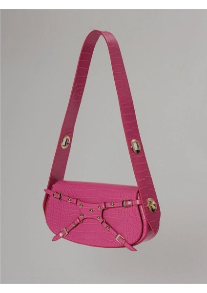 Kroko Desen Özel Kilit Sistemli Kadın Omuz Çantası fiyatları