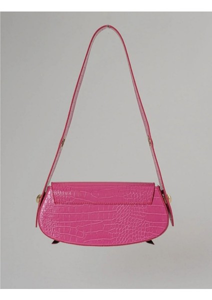 Kroko Desen Özel Kilit Sistemli Kadın Omuz Çantası fırsatları