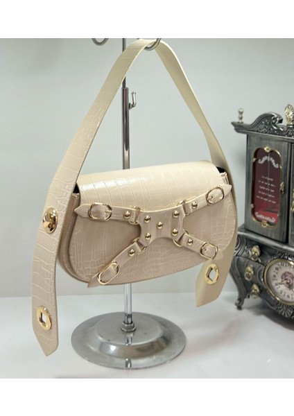 Kroko Desen Özel Kilit Sistemli Kadın Omuz Çantası fiyatları