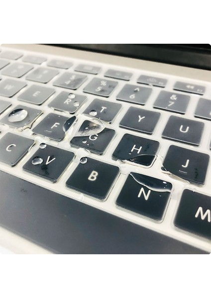 Apple Macbook 13' 2017 A1466 Klavye Koruyucu Transparan Buzlu Silikon Ped