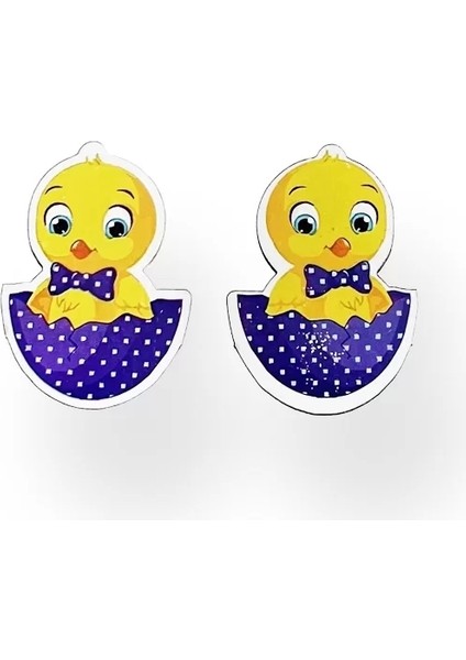 Ikili Twety Figürlü Çocuk Pens Toka Set