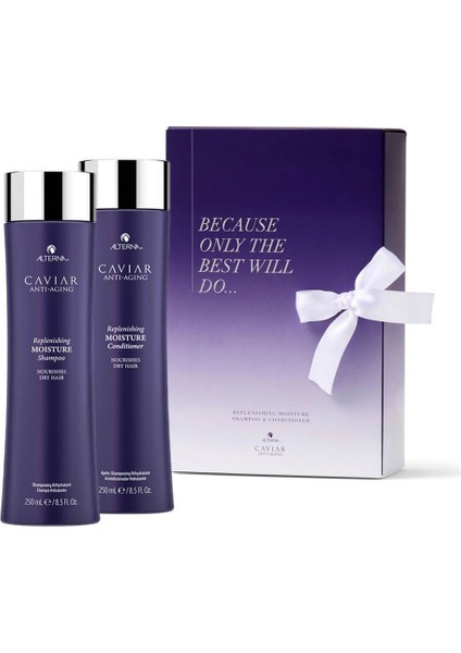 Havyar Yenileyici Nemlendirici Set, saç güçlendirici, şampuan 250ml + saç kremi 250ml