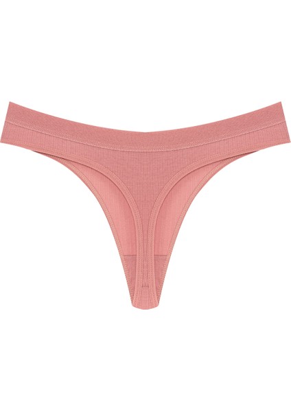 3'lü Pamuklu Fitilli Dokulu Bel Lastik Kadın Tanga Külot fiyatları