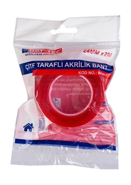 Baytec Silikon Bant Çift Taraflı 24 mm x 2 mt MK0813( 5 Adet )
