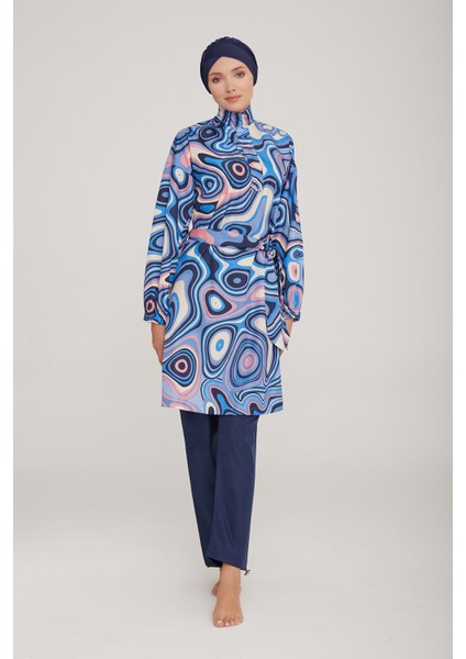 Paraşüt Tam Kapalı Tesettür Mayo Felix 1332 Koyu Lacivert Remsa Mayo fiyatları