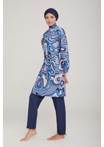 Paraşüt Tam Kapalı Tesettür Mayo Felix 1332 Koyu Lacivert Remsa Mayo fırsatları