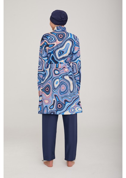 Paraşüt Tam Kapalı Tesettür Mayo Felix 1332 Koyu Lacivert Remsa Mayo indirimleri