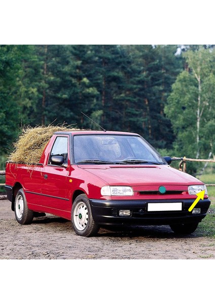 Skoda Pickup Pikap 1995-2001 Ön Sol Sinyal Lambası Beyaz 6U0953041A