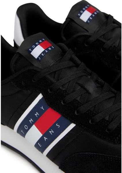 Tommy Hilfiger Tjm Runner Casual Ess Siyah Erkek Sneaker