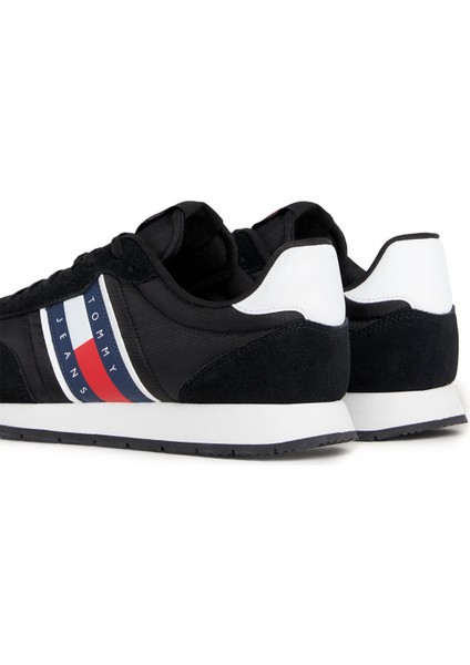 Tjm Runner Casual Ess Siyah Erkek Sneaker