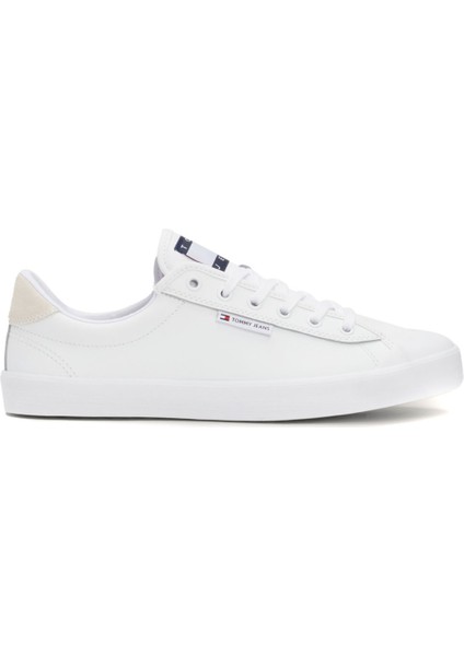 Tommy Hilfiger Tjm Vulcanızed Bumper Beyaz Erkek Sneaker