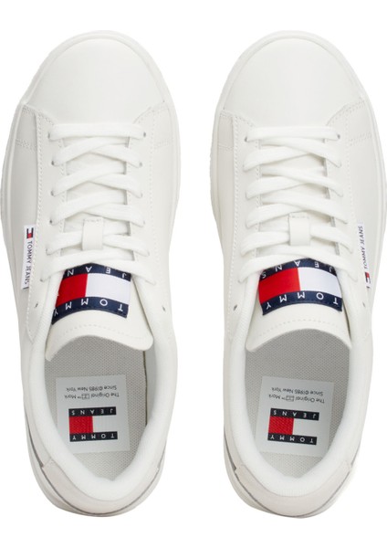 Tjw Cupsole Sneaker Ess Beyaz Kadın Sneaker