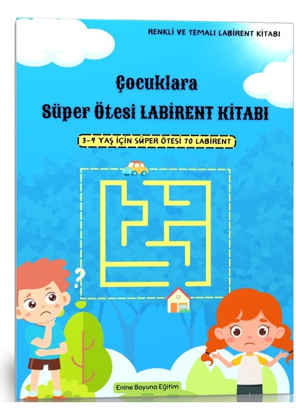 Çocuklara Süper Ötesi Labirent Bulmaca Kitabı